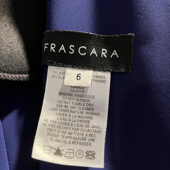 Frascara designer evening gown/mother of the bride, size 6, bright navy - Picture 5 of 5